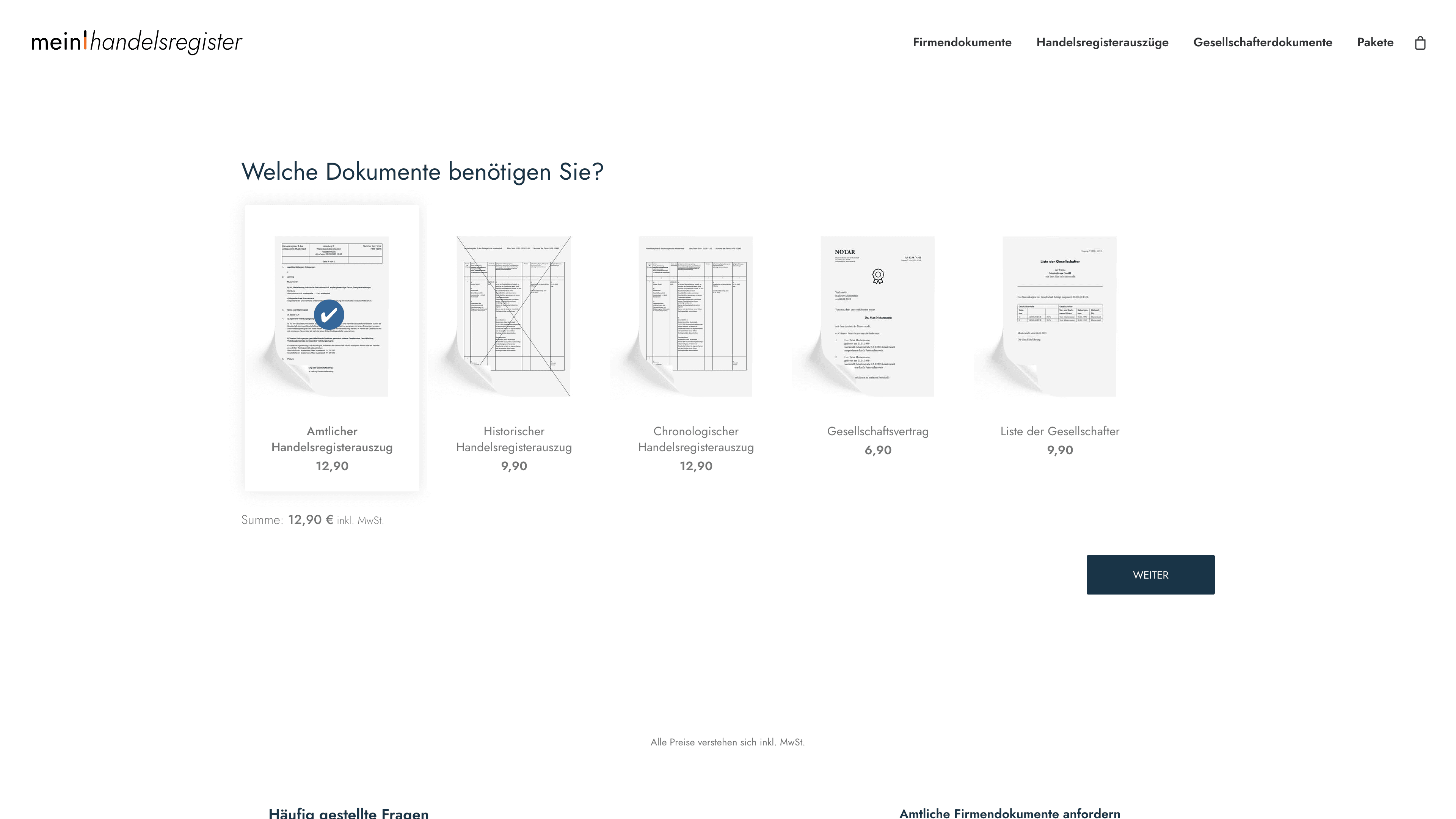 Mein Handelsregister - Jetzt Handelsregisterauszug anfordern