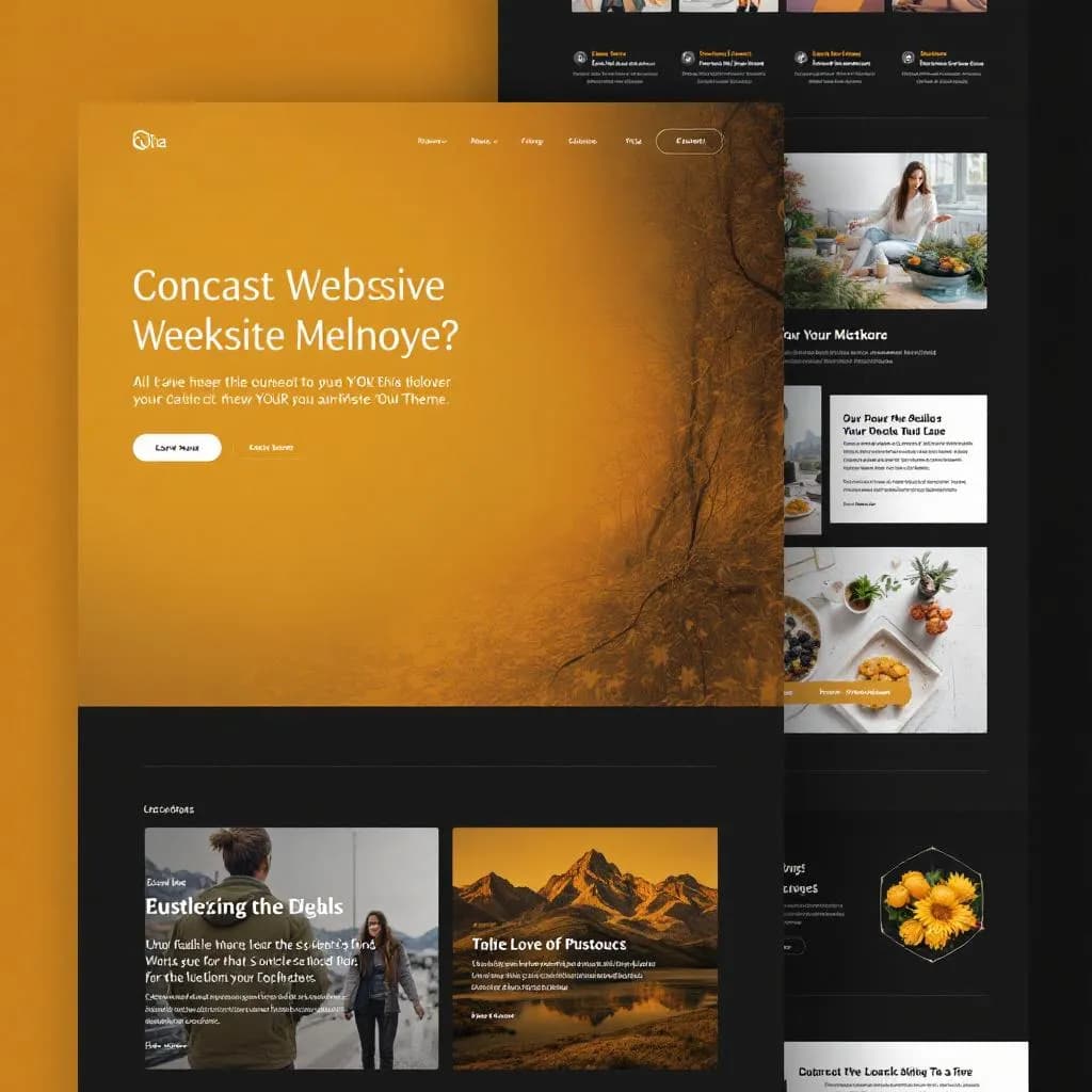 Beauty Salon website showcase with rose gold theme