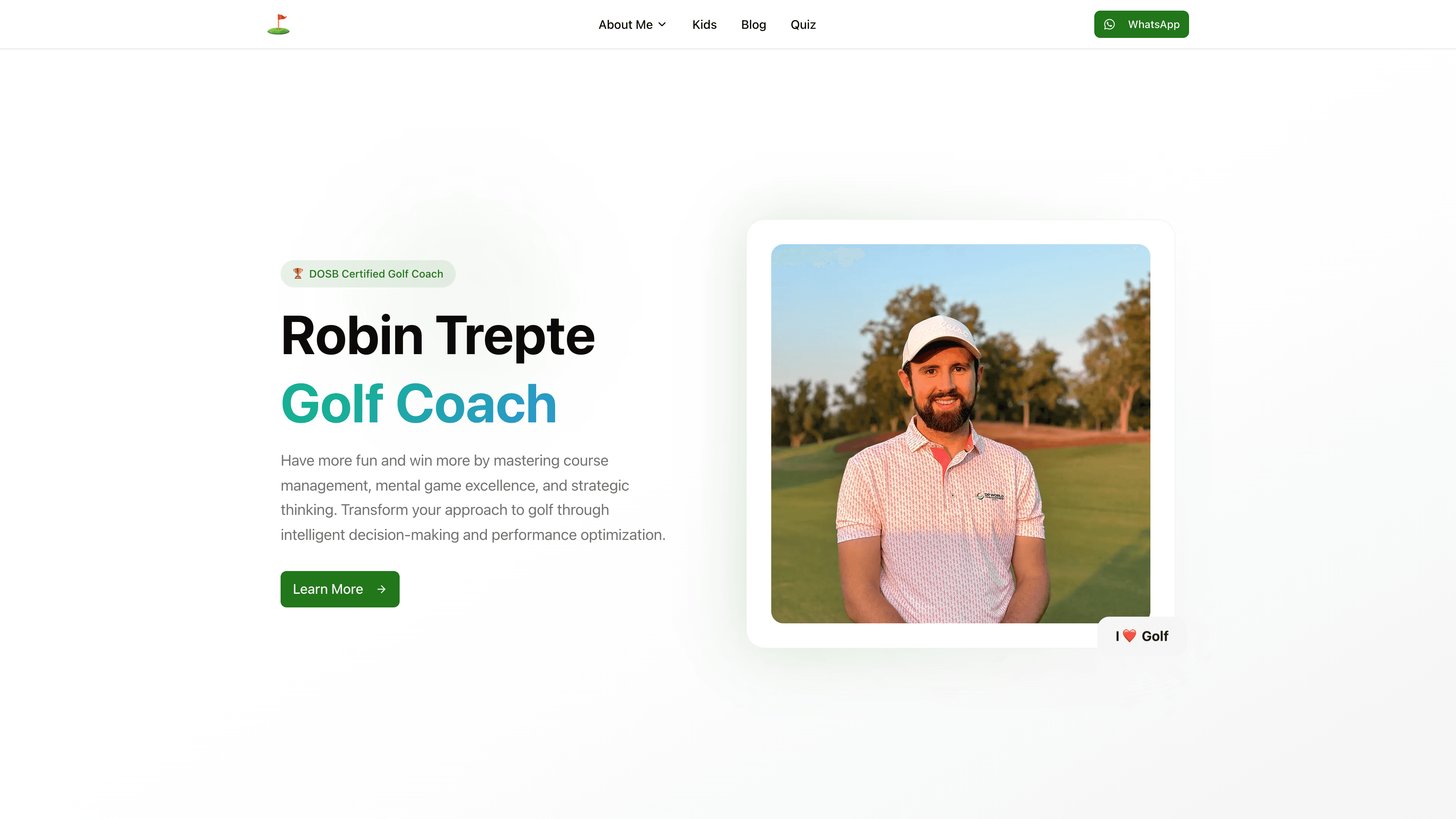 Robin Trepte - Strategic Golf Coach